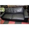 Image 1 : BLACK LEATHERETTE LOVE SEAT
