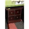 Image 1 : 4 DRAWER WOODEN SIDE TABLE - 18"H