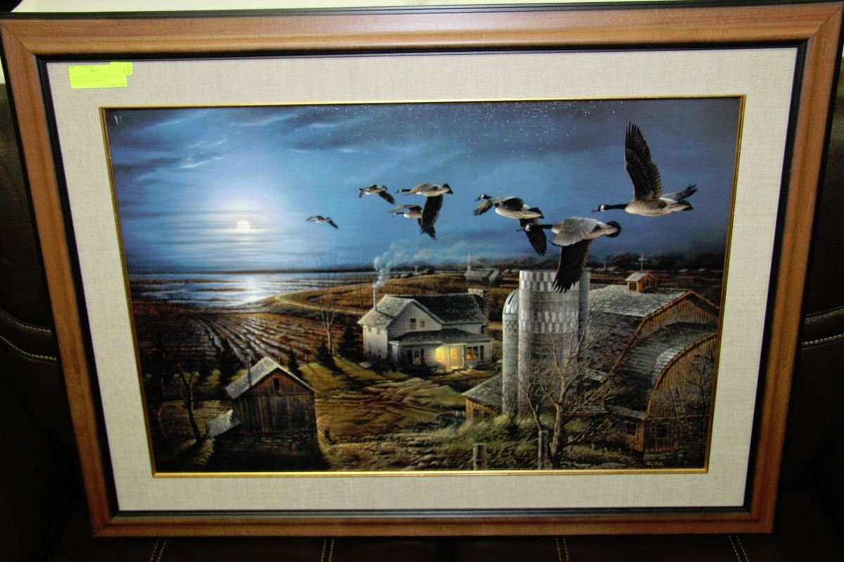 NIGHT FLIGHT BY TERRY REDLIN FRAMED CANVAS PRINT night flight by terry redlin framed canvas print