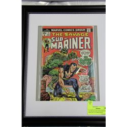 25¢ THE SAVAGE SUB-MARINER ISSUE NO. 72 FRAMED