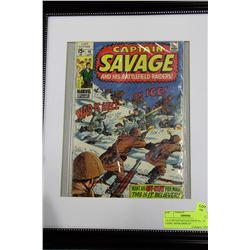 15¢ CAPTAIN SAVAGE ISSUE NO. 16 FRAMED COMIC BOOK