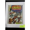 Image 1 : 15¢ CAPTAIN SAVAGE ISSUE NO. 16 FRAMED COMIC BOOK