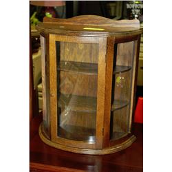 ESTATE OAK MINI WALL DISPLAY CABINET