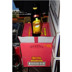 CASE OF 12 750ML BOTTLES OF KAHULA COFFEE LIQUEUR