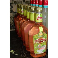 SEVEN 750ML BOTTLES OF WATERMELON MOJITO COCKTAIL