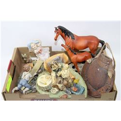 TRAY OF COLLECTIBLE FIGURINES