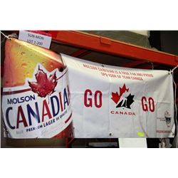 LARGE BEER SIGN ON CHOICE: MOLSON CANADIAN
