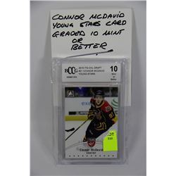 CONNOR MCDAVID YOUNG STARS CARD GRADED 10 MINT