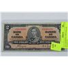 Image 1 : 1937 CANADIAN TWO DOLLAR BANKNOTE