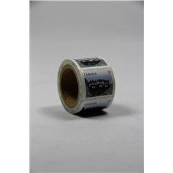 ROLL OF 100 CANADIAN POSTAGE STAMPS - RACCOONS