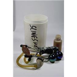 SLING SHOT WITH AMMUNITION