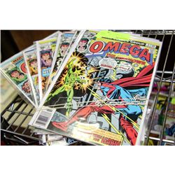 COLLECTION OF 8 OMEGA 25 AND 30 CENT MARVEL