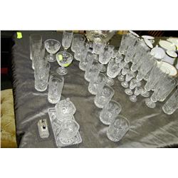 LARGE CRYSTAL GLASSES COLLECTION