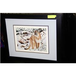 D.SORLEY-KEICHINGER SIGNED MAJESTIC MOUNTAIN LION