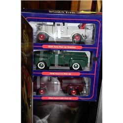 BOX OF 3 FORD PICKUP TRUCKS