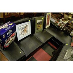 NEW BLACK LEATHERETTE L-SHAPED SECTIONAL