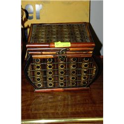 DECORATIVE BAMBOO STORAGE BOX