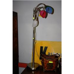 METAL MULTI COLOURED FLOOR LAMP