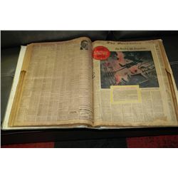 1941 "THE OREGONIAN" NEWSPAPER BINDER