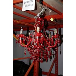 VINTAGE RED CHANDELLIER