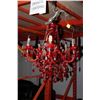 Image 1 : VINTAGE RED CHANDELLIER