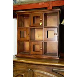 WOOD CUBED WALL HANGING