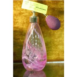 ESTATE VINTAGE PINK GLASS PERFUME ATOMIZER
