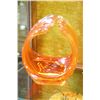 Image 1 : ORANGE ART GLASS DISH