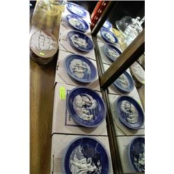 SET OF 6 ALAN BRUNETTIN CAMEO COLLECTOR PLATES