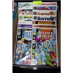 BOX OF 14 JUSTICE LEAGUE AMERICA DC COMICS