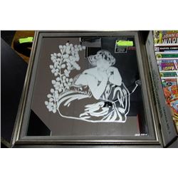 ESTATE LADY ETCHED MIRROR