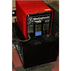 WESTINGHOUSE MK250 WELDER W/ CABLE ON ROLLING CART