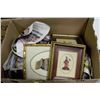 Image 1 : BOX OF ESTATE PETITPOINT PICTURES