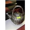 Image 1 : DECORATION TEA POT W/ SILVER LEAF FINISH