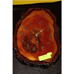 WOODEN LIVE EDGE CLOCK
