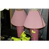 Image 1 : PAIR OF PINK LAMPS