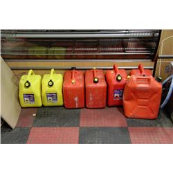 5 JERRY CANS SOLD W/ 2 DIESEL CANS