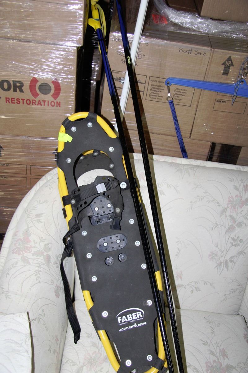 SNOW SHOES & WALKING STICKS