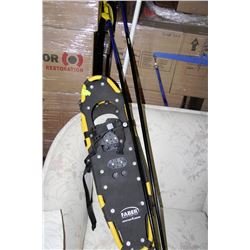 SNOW SHOES & WALKING STICKS