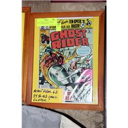 GHOST RIDER #62 ORIGINAL SERIES 34Y.O. FRAMED