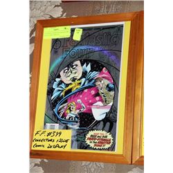 FANTASTIC FOUR #399 COLLECTORS ISSUE FRAMED COMIC
