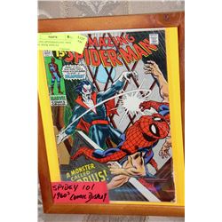 AMAZING SPIDERMAN #101 1960s FRAMED COMIC BOOK