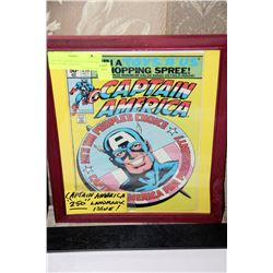 CAPTAIN AMERICA #250 LANDMARK ISSUE FRAMED COMIC