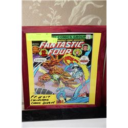 FANTASTIC FOUR #217 COLLECTORS FRAMED COMIC BOOK