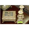 Image 1 : PAIR OF CANDLEHOLDERS W/ JEWELLERY BOX