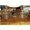 Image 1 : PAIR OF GLASS ESTATE CAKE PLATTERS WITH LIDS