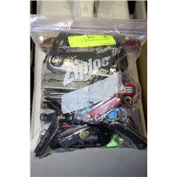 BAG OF POCKET KNIVES AS THEY COME