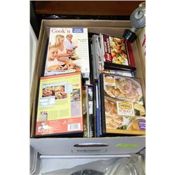 BOX OF COOKING DVD'S AND CD'S