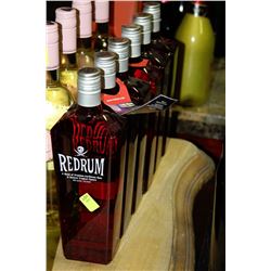 SIX 750ML BOTTLES OF REDRUM 35%