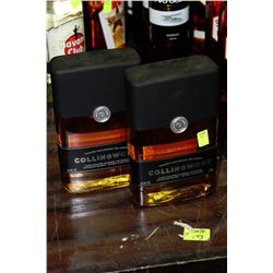 TWO 750ML BOTTLES OF COLLINGWOOD WHISKY 40%